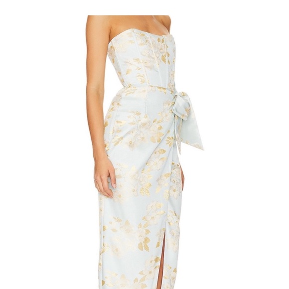 V. Chapman June gown in Ballard blue Baroque Floral size 4 - Picture 5 of 8